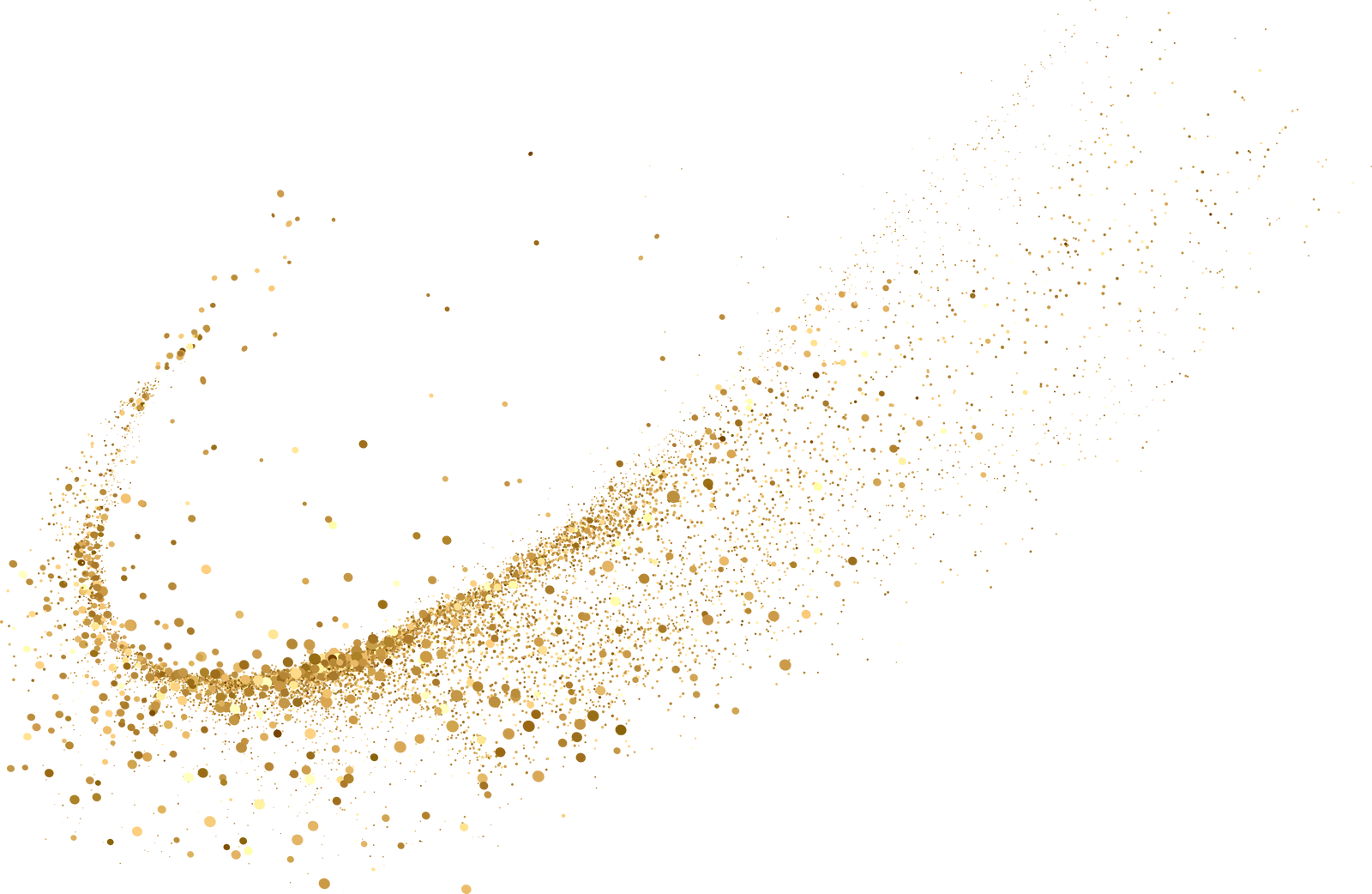 Gold glitter